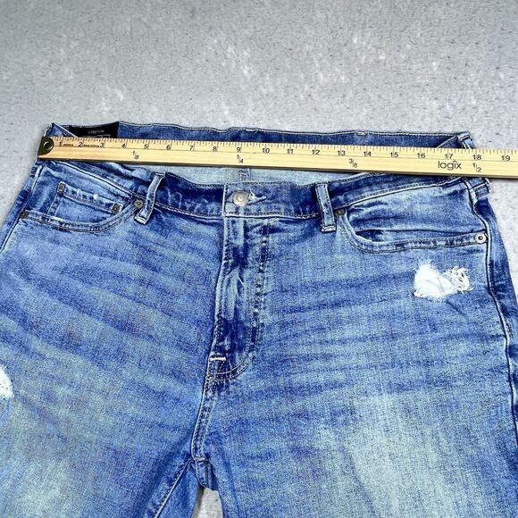 Abercrombie & Fitch Skinny Jeans Mens Size 36 Distressed Inseam 31 in Pockets - Picture 5 of 13